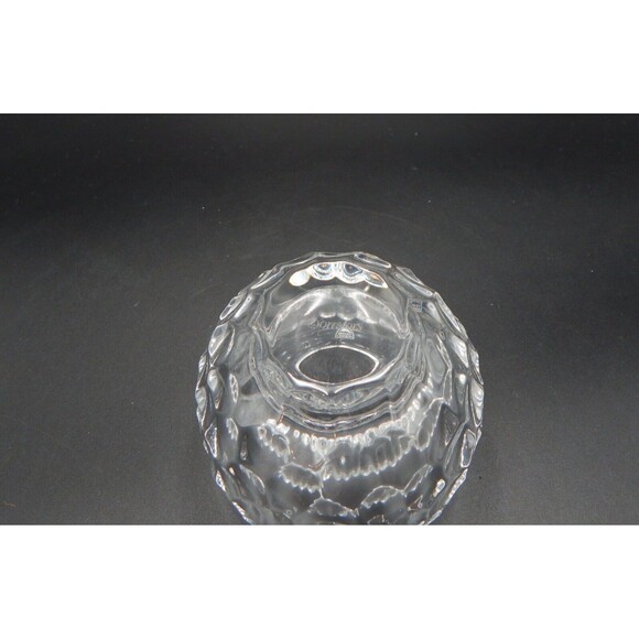 Orrefors Crystal Sphere Thumbprint Tealight Candle Holder Germany - Picture 8 of 9